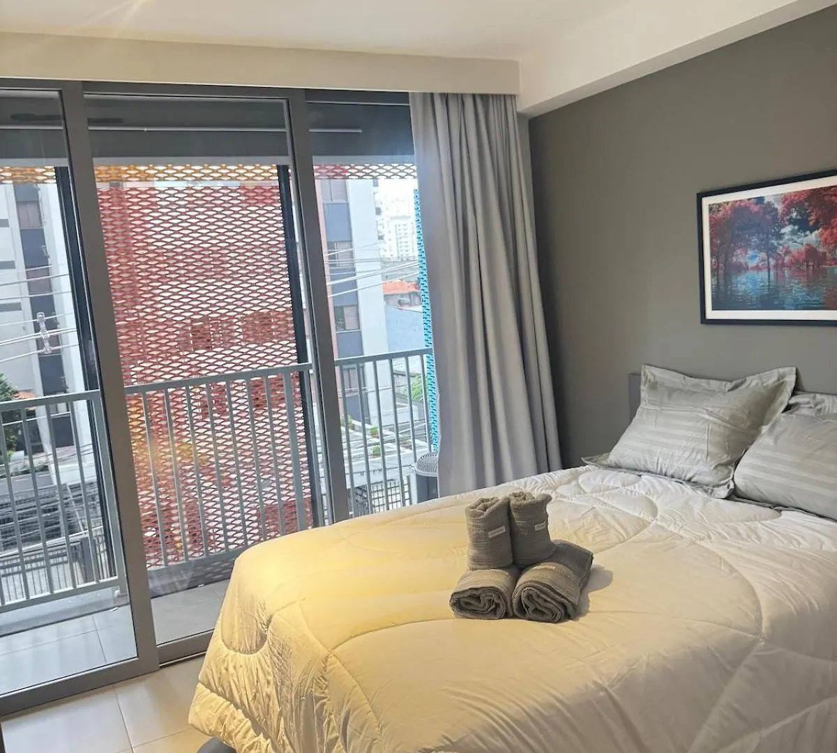218 - Ap Moema | Prox Metro E Ibira! A/C, Wifi, Academia Apartment Sao Paulo
